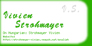 vivien strohmayer business card